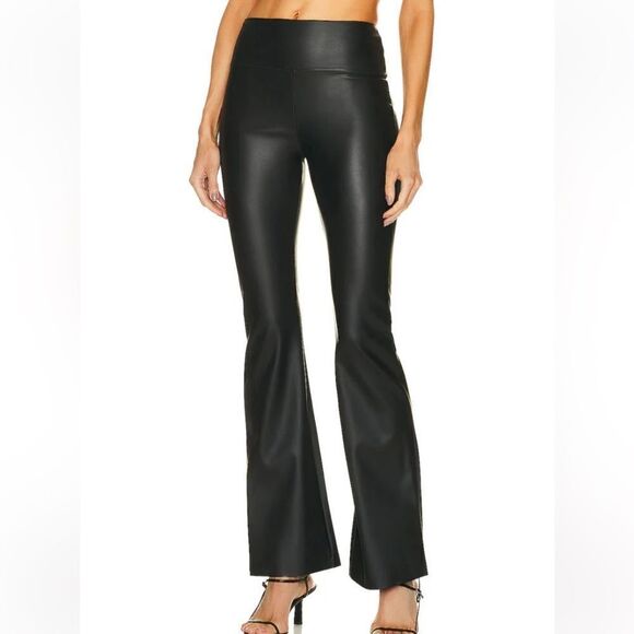 REVOLVE Pants - New Enza Costa Matte Vegan Leather Bootcut Legging - Black- XS Revolve